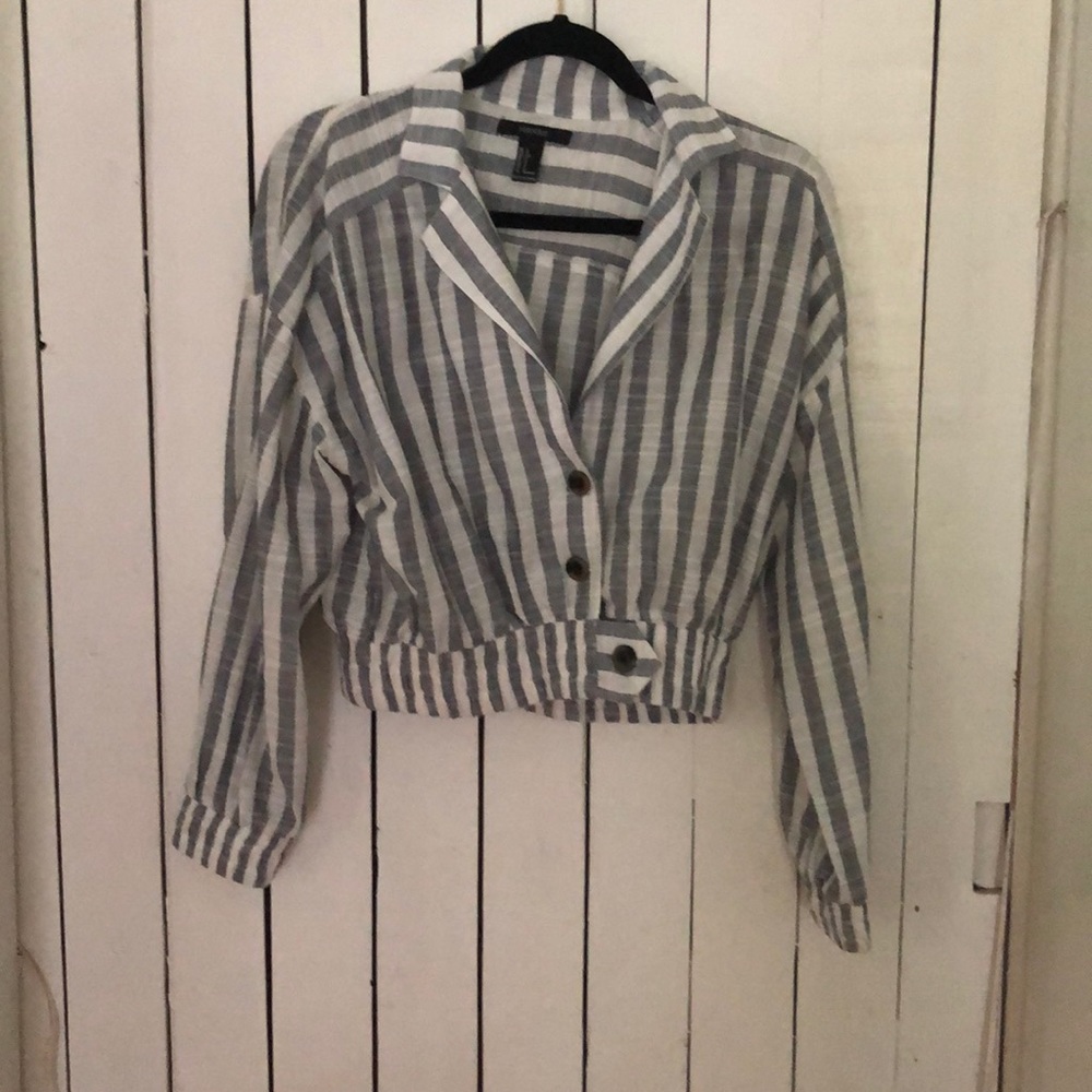 Long sleeve button down sailor shirt